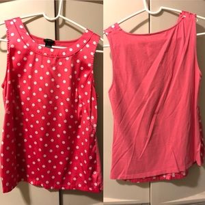 Ann Taylor polka dot blouse.